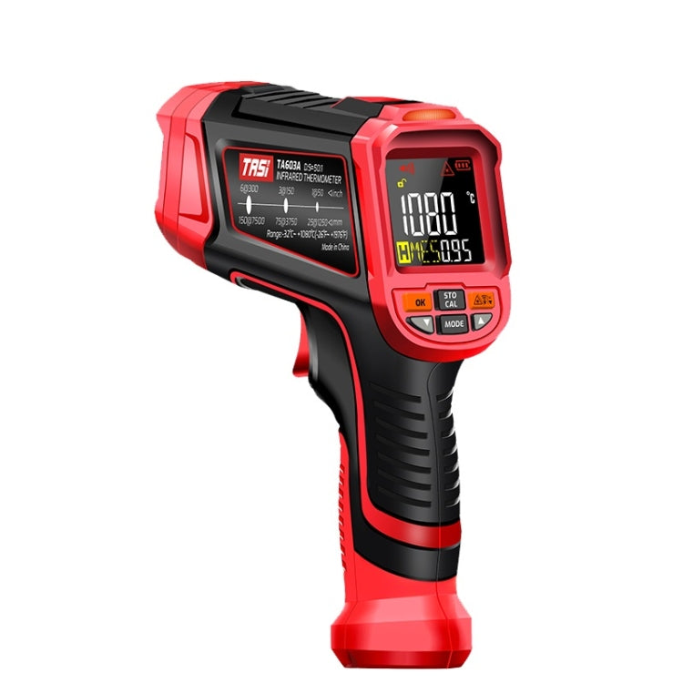Termometro a infrarossi con schermo a colori Termometro elettronico industriale, TASI TA603A -32-1080 degrees Celsius, TASI TA603B -32-1380 degrees Celsius, TASI TA603C -32-1680 degrees Celsius, TASI TA603D -32-1880 degrees Celsius Termometro a infrarossi con schermo a colori Termometro elettronico industriale, TASI TA603A -32-1080 degrees Celsius, TASI TA603B -32-1380 degrees Celsius, TASI TA603C -32-1680 degrees Celsius, TASI TA603D -32-1880 degrees Celsius